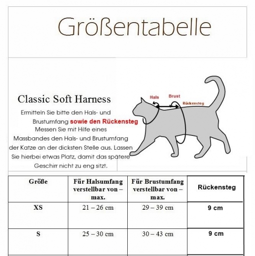 Brustgeschirr fr Katzen kariert dunkelblau Softgeschirr