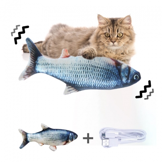 Elektronisches Katzenspielzeug elektrischer Fisch TANZEND