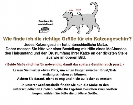 Katzengeschirr OH DU FRHLICHE