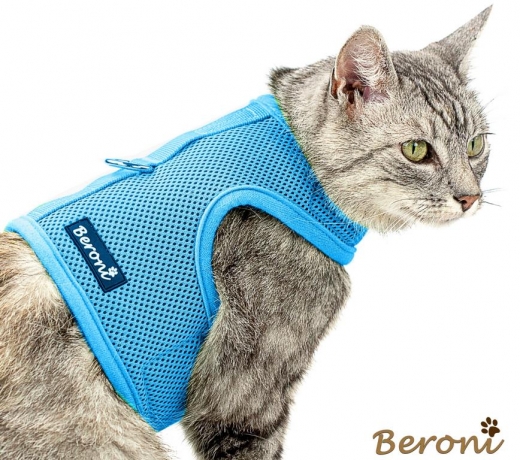 Beroni Katzengeschirr Jacket super soft CLASSIC skyblue