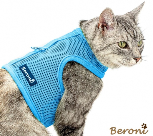 Beroni� Katzengeschirr Jacket super soft CLASSIC skyblue