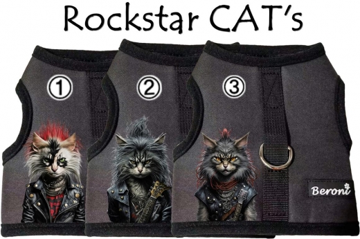 Beroni Katzengeschirr Rockstar