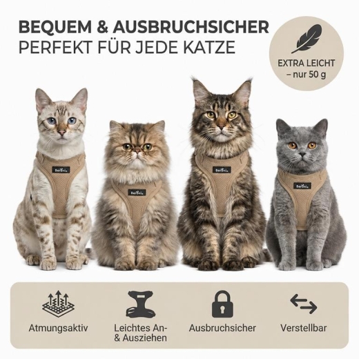 Beroni� Comfort Plus Harness beige