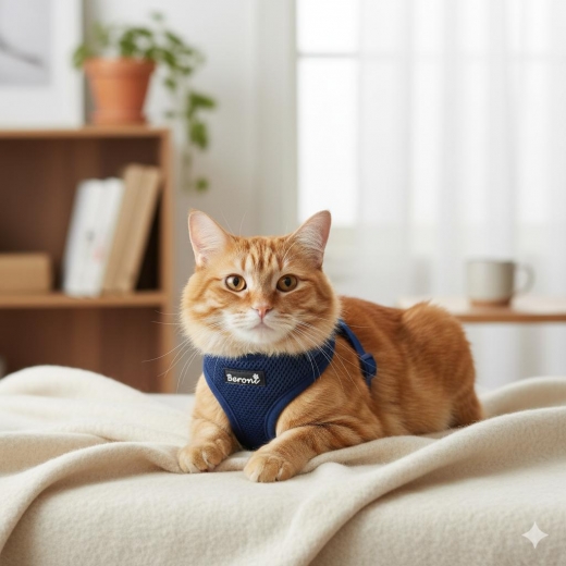 Easy Walking Katzengeschirr 2.0 navy