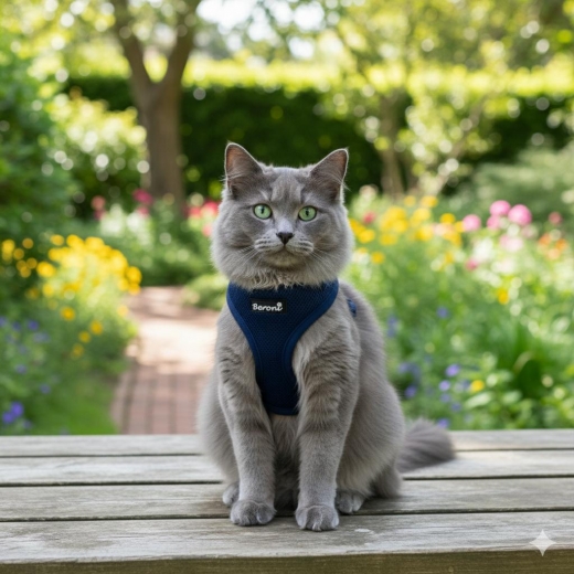 Easy Walking Katzengeschirr 2.0 navy