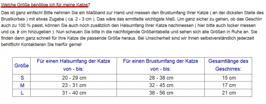 Easy Walking Weste Katzengeschirr Tiger perfektes Katzengeschirr