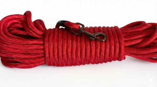 Lange Leine f�r Katzengeschirr 15 Meter rot