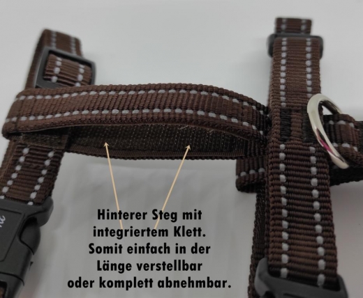 Panikgeschirr Sicherheitsgeschirr Safety Harness Pro BRAUN ausbruchsicher