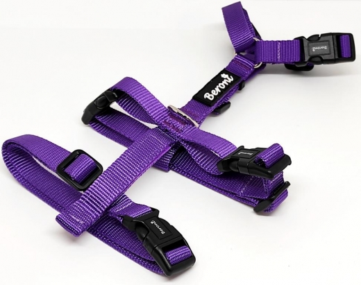 Panikgeschirr Sicherheitsgeschirr Safety Harness soft Classic lila