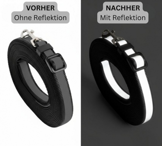 Verstellbare Katzenleine 5m NIGHT REFLECT