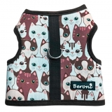 Beroni Katzengeschirr NO ESCAPE Walking Jacket friendly cats braun