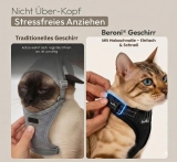 Beroni� Comfort Plus Harness reflektierend + ausbruchsicher mit Leine SETPREIS