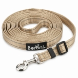 Katzenleine beige reflektierend verstellbar 2,50 - 5 Meter