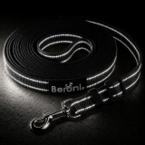 Katzenleine schwarz reflektierend verstellbar 2,50 - 5 Meter