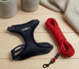 Lange Leine f�r Katzengeschirr 15 Meter rot
