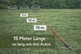 Lange Leine f�r Katzengeschirr 15 Meter rot