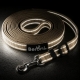 Katzenleine beige reflektierend verstellbar 2,50 - 5 Meter