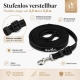 Katzenleine schwarz reflektierend verstellbar 2,50 - 5 Meter