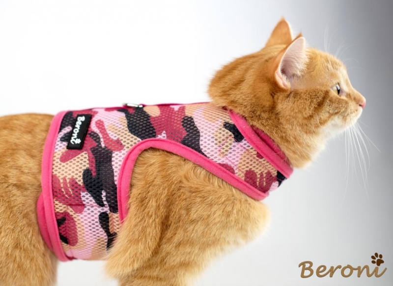 Cat Walking Jacket Beroni camouflage pink-rosa Katzengeschirr