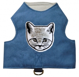 Kitty Jacket Katzenweste für den täglichen Freigang jeansblau