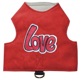 Kitty Jacket Katzengeschirr Love rot