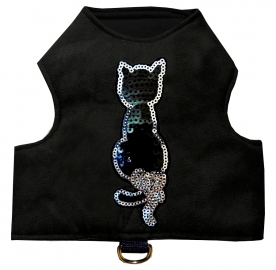 Walking Jacket Glossy Cat einstellbares Katzengeschirr mit Klettverschluss