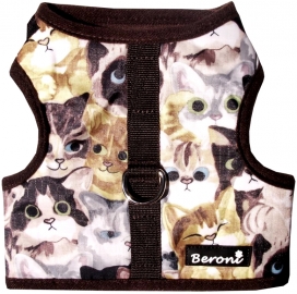 Beroni Katzengeschirr NO ESCAPE Walking Jacket friendly cats braun