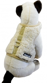 Walking Weste Katzengeschirr TEDDY beige