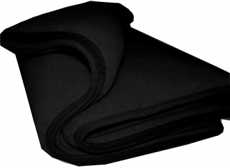 Naturhaar Decke Katzendecke reine Merino Wolle schwarz