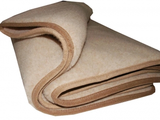 Naturhaar Katzendecke Alpaka und Merinowolle beige