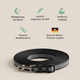 Verstellbare Katzenleine 5m NIGHT REFLECT