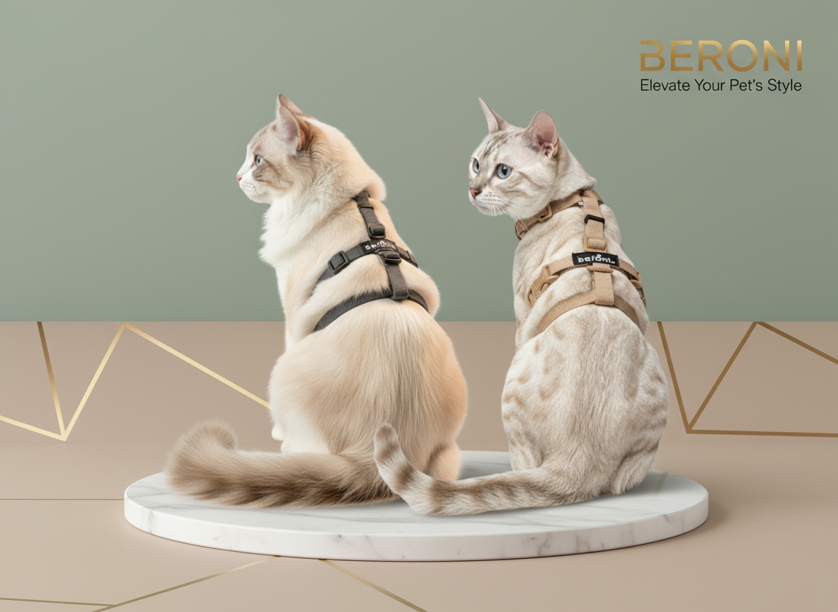 Katze mit Beroni Katzengeschirr